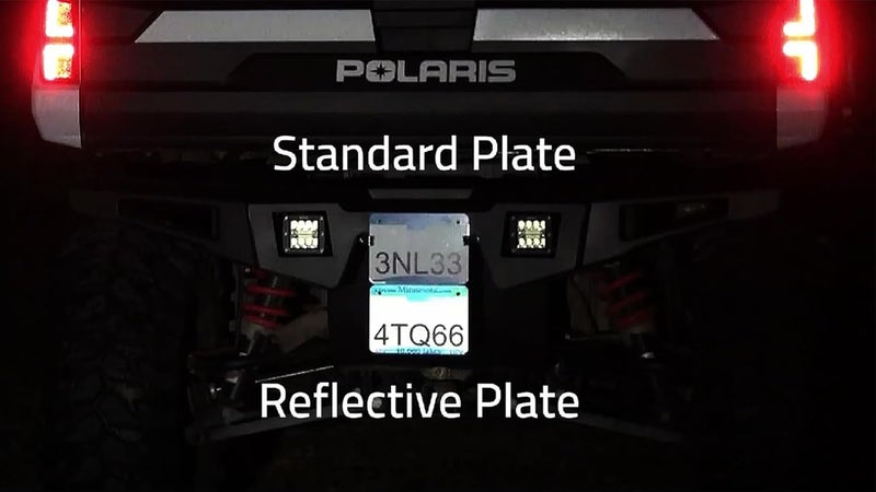 Handmade Minnesota Metal ATV/UTV * Reflective * Registration Plate - Image 2